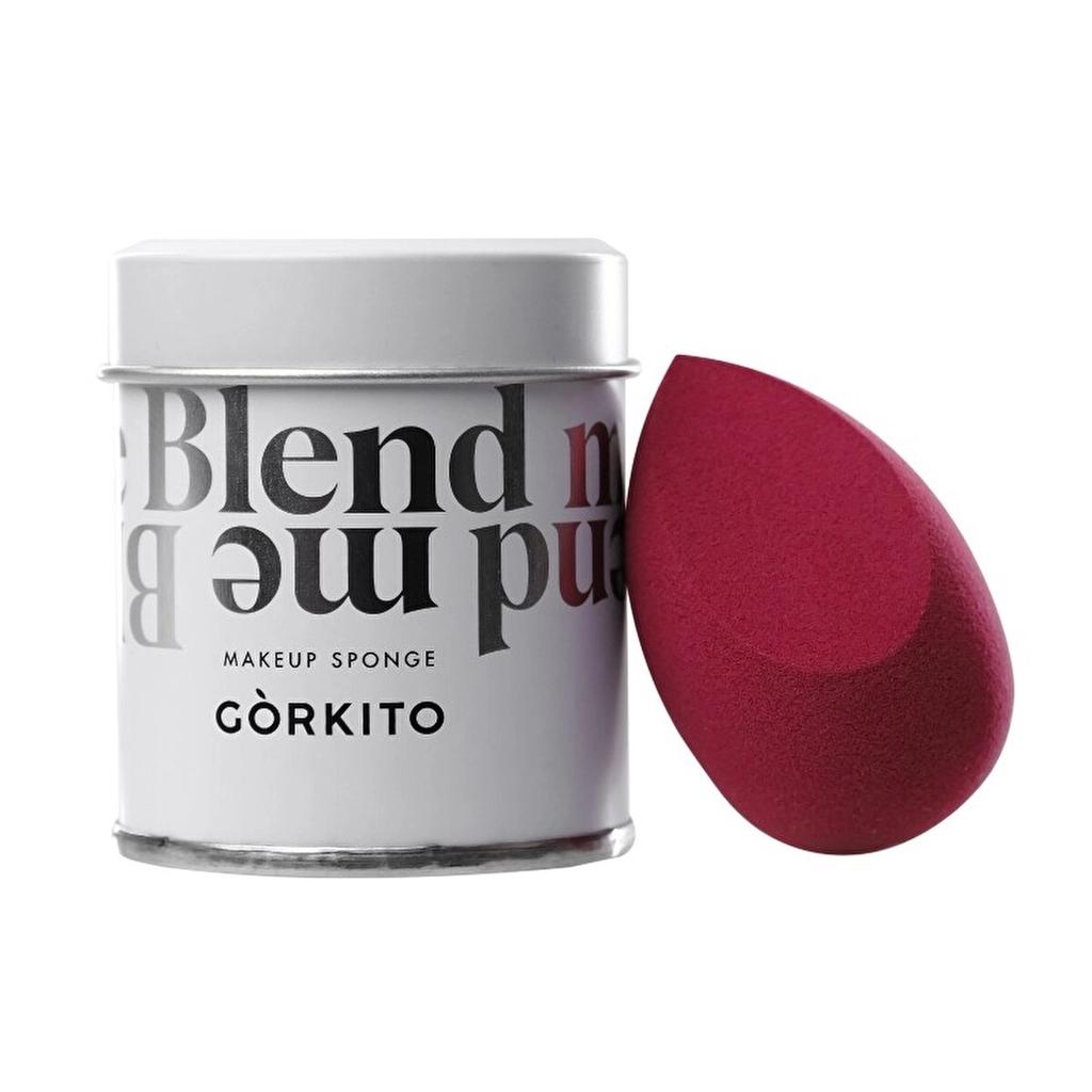 Gorkito Makeup Sponge Burgundy for Flawless Blending 1 pc