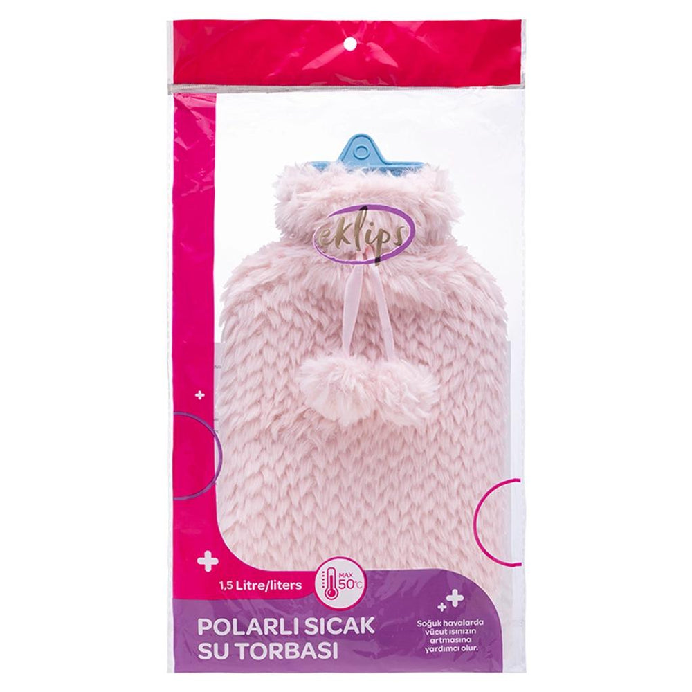 Eklips Polar Fleece Hot Water Bottle for Comfort 1.5 L