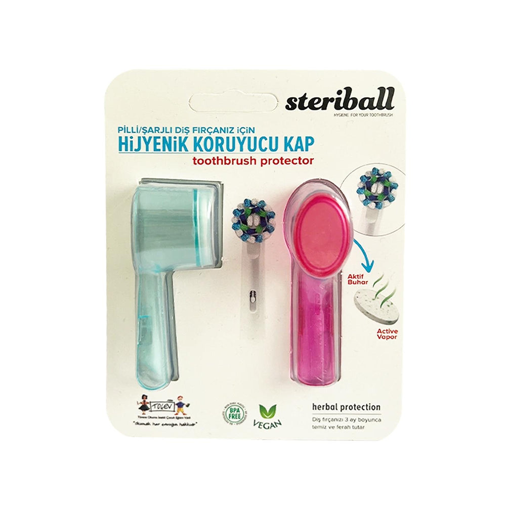 Steriball Hygienic Electric Toothbrush Holder - Pink & Light Blue - Keeps Toothbrush Clean & Germ-Free Steriball Hygienic Toothbrush Holder - Clean & Organized toothbrush holder, electric toothbrush holder, hygienic toothbrush storage, bathroom organizer, Steriball toothbrush accessory, oral hygiene products, bathroom accessories, toothbrush storage, electric toothbrush storage, pink toothbrush holder, light blue toothbrush holder, Steriball accessories