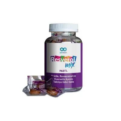 Resverol Mix - Immune System Support Dietary Supplement for Adults - 15 Pastilles with Resveratrol, Quercetin & Vitamin C Resverol Mix - Immune Support Supplement with Resveratrol & Vitamin C dietary supplement, immune system support, resveratrol, quercetin, vitamin C, antioxidant supplement, adult health supplement, health and wellness, immune booster, natural supplement, dietary health, supplement for adults, health-conscious, antioxidant benefits, forest fruit flavor, convenient health supplement