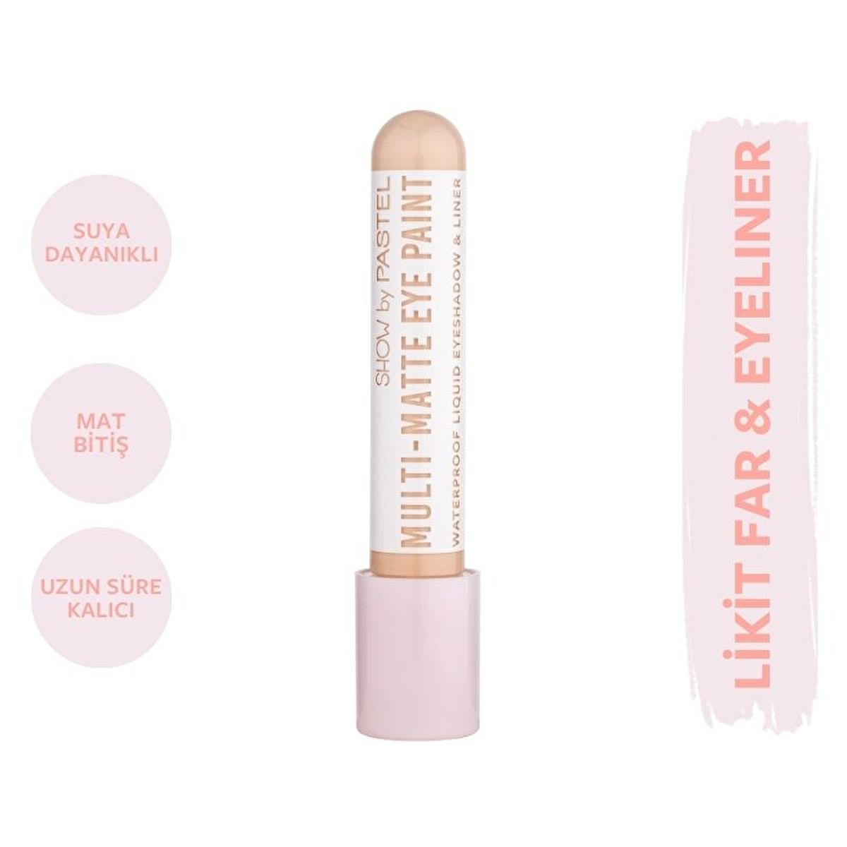 Show by Pastel Multi-Matte Eye Paint Waterproof Eyeshadow & Liner - Long Lasting, Anti-Aging Makeup Waterproof Eyeshadow & Liner - Long Lasting Makeup waterproof eyeshadow, eyeliner, multi-matte eye paint, long-lasting makeup, anti-aging cosmetics, cosmetics, makeup, eye makeup, waterproof makeup, smudge-proof, durable makeup, beauty products, skincare