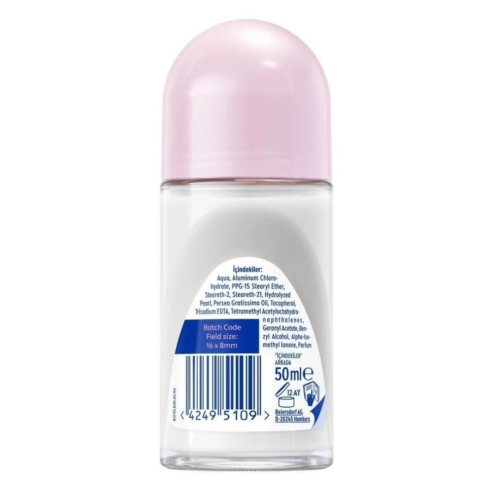 Nivea Pearl & Beauty Roll-On Deodorant for Smooth Underarms 50ml