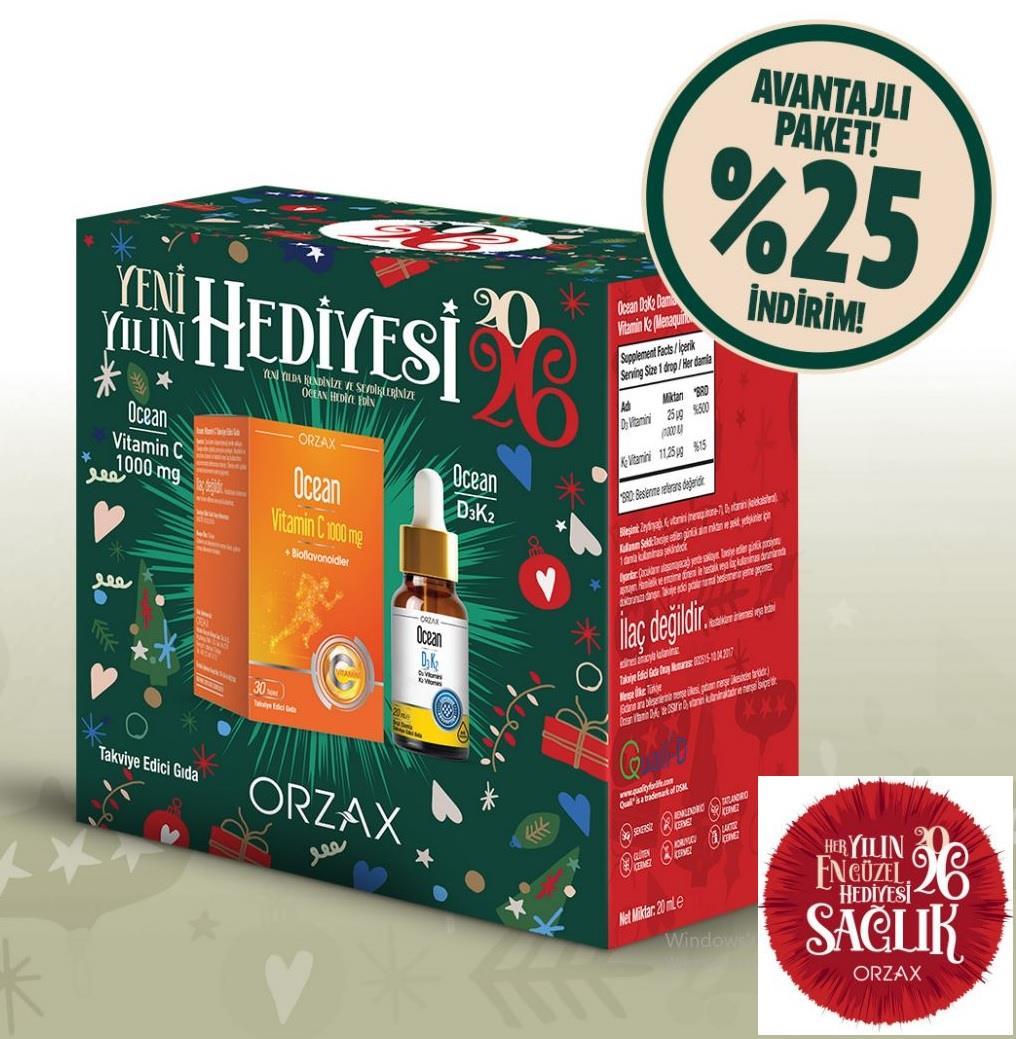 Ocean New Year Gift Vitamin C Tablets &amp; D3K2 Drops Set