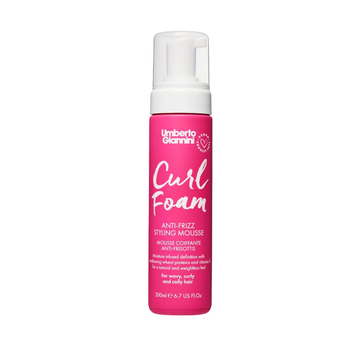 Umberto Giannini Curl Foam Anti-Frizz Defining Mousse 200 ml