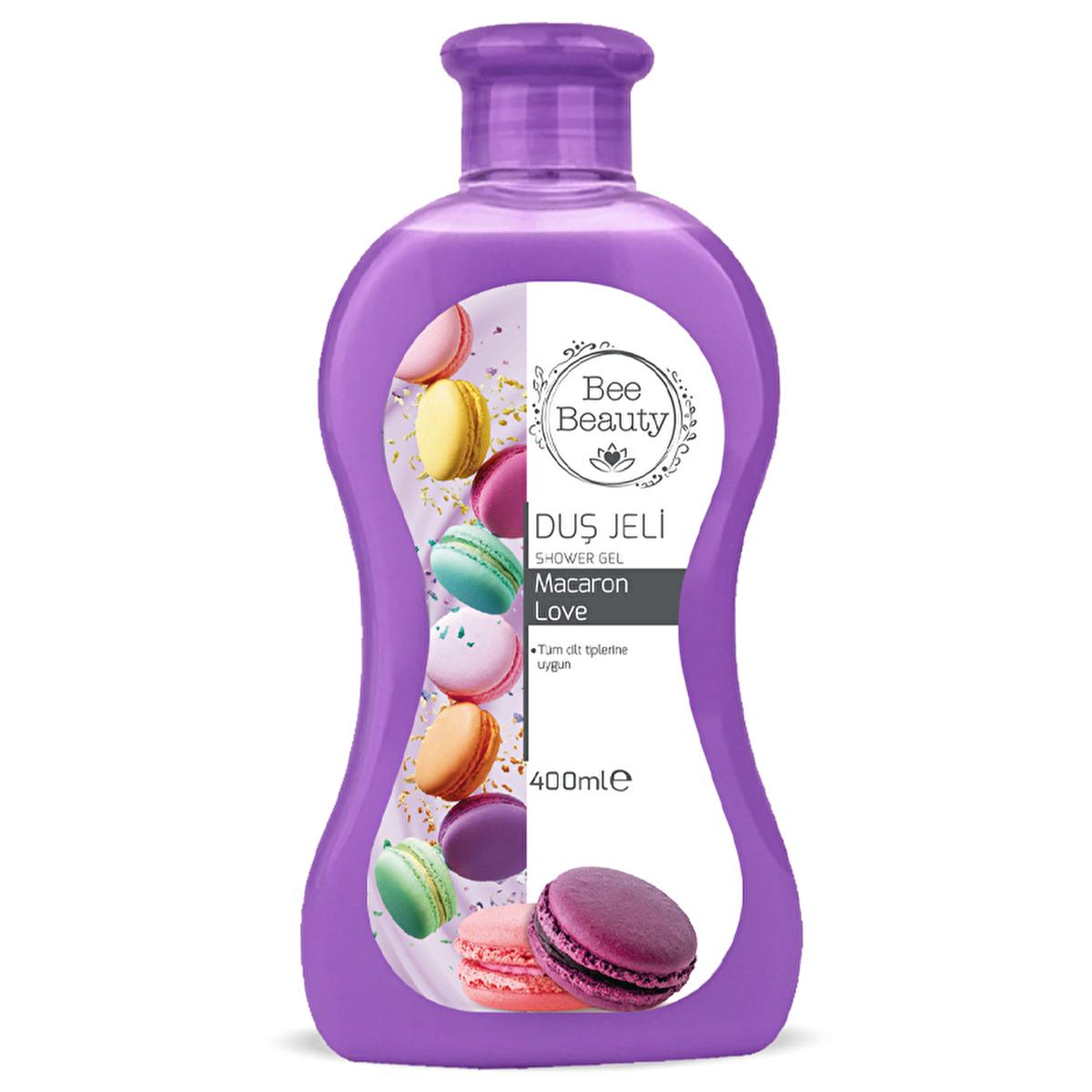 Bee Beauty Macaron Love Shower Gel - Moisturizing, Gentle, and Refreshing for All Skin Types Bee Beauty Macaron Love Shower Gel - Moisturizing & Gentle shower gel, Bee Beauty Macaron Love, moisturizing shower gel, glycerin enriched, Vitamin E shower gel, long-lasting fragrance shower gel, gentle cleansing, all skin types, refreshing, 400 ml, body care, skincare, personal care, beauty products, cosmetics, bath and body, gift ideas, skincare routine, daily skincare, cleansing gel