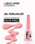 Flormar Jelly Look High-Shine Gel Effect Nail Polish JL27 Milky Pinky