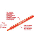 Carioca Washable Neon Marker Pens - 8-Pack, Vibrant Fluorescent Colors for Kids and Artists - view 2