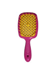 Janeke Superbrush Detangling Hair Brush in Pink & Yellow