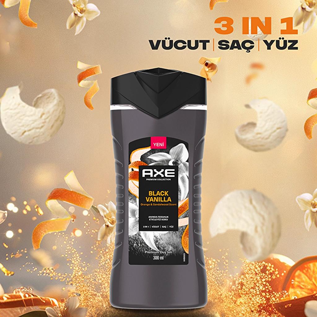 Axe Black Vanilla 3-in-1 Shower Gel for Body, Hair &amp; Face 300 ml