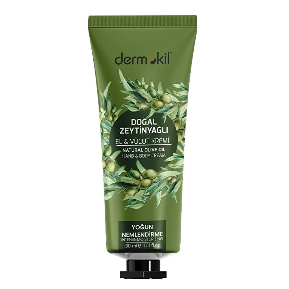 Dermokil Natural Olive Oil Hand Cream - Moisturizing, Nourishing, and Protecting Dry Hands - Face Cream
