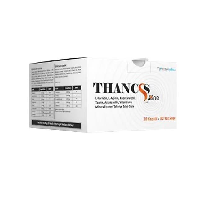 Thancss - Comprehensive Dietary Supplement for Adults - Boost Energy, Enhance Wellness Thancss One - Adult Dietary Supplement for Energy & Wellness Dietary Supplement, Vitamins and Minerals, L-Carnitine Supplement, L-Arginine Supplement, Coenzyme Q10 Supplement, Taurine Supplement, Astaxanthin Supplement, Adult Nutritional Supplements, Energy Boost, Antioxidant Support, Heart Health, Nutritional Wellness