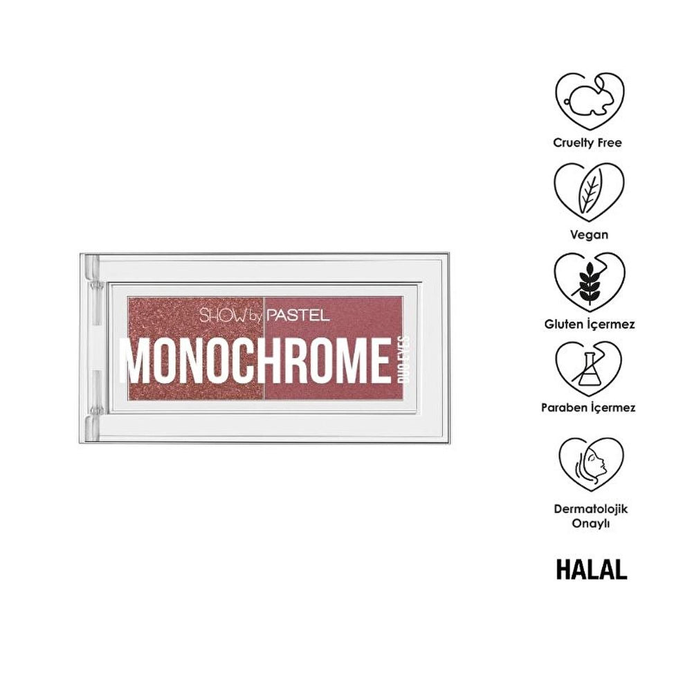 Show by Pastel Monochrome Duo Eyes İkili Far Paleti 29 It’s Cherry - Cruelty-Free Eyeshadow Palette with 12 - Eyeshadow