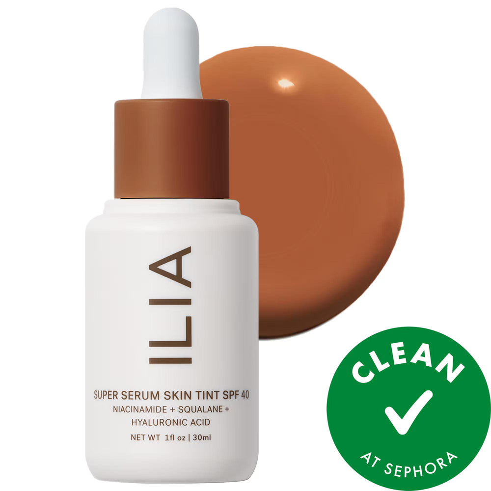 Ilia Super Serum Skin Tint SPF 40: Hydrating Skincare Foundation, Light Dewy Coverage, Vegan & Cruelty-Free Mineral Sunscreen Makeup Ilia Tinted Serum SPF 40: Skincare Foundation, Light Coverage tinted serum SPF 40, skincare foundation, mineral sunscreen makeup, vegan foundation, cruelty-free tinted moisturizer, hyaluronic acid skin tint, niacinamide foundation, clean beauty foundation, light coverage foundation, dewy finish foundation, tinted serum, SPF 40, mineral sunscreen, vegan makeup, cruelty-free mak
