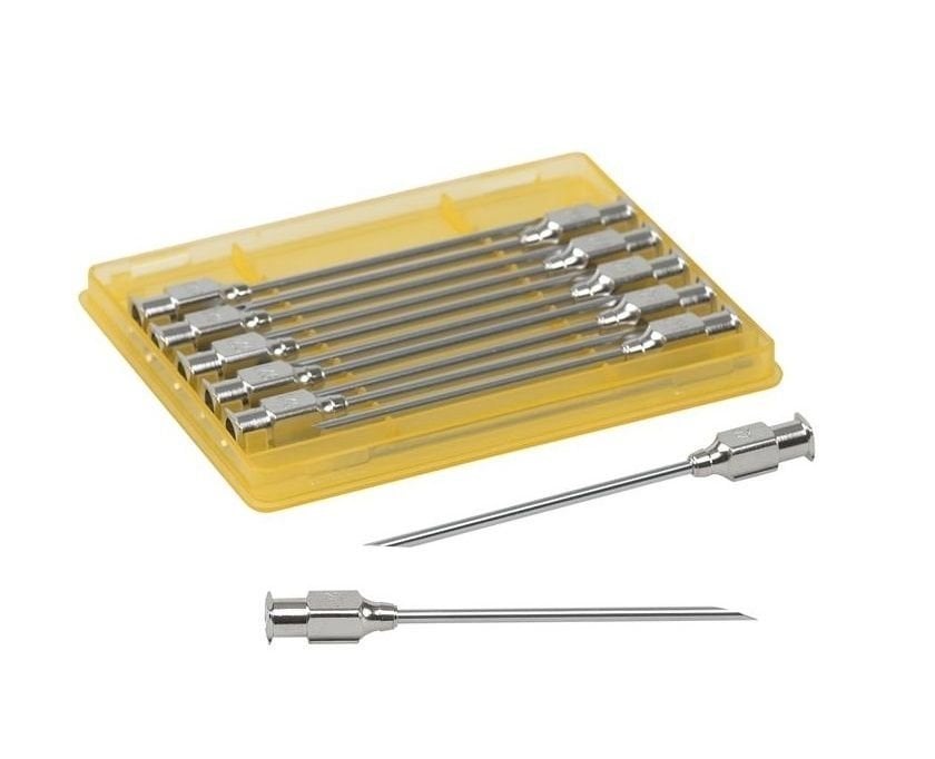 Kruuse Vet Injector Needles 14G x 2 Stainless Steel 12 Count
