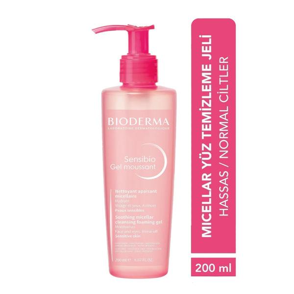 Bioderma Sensibio: Gentle Facial Cleansing Gel for Sensitive Skin - Hypoallergenic, Makeup Remover, D.A.F Complex - Soothing & Protective, 6.76 fl oz - image 5