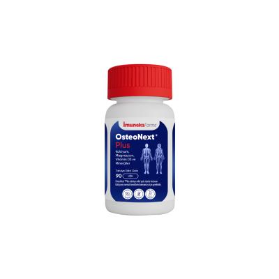 İmuneks Farma OsteoNext Plus 90 Tablets - Bone Health Dietary Supplement for Adults, Lactose, Gluten, - Vitamin & Supplement