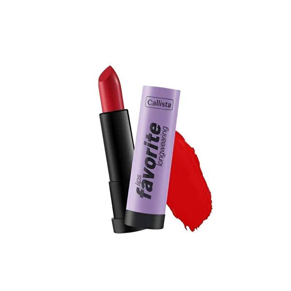 Callista Lips Favorite Longwearing Lipstick - Planet Red 302, Matte Finish, Nourishing Lip Color Callista Lips Longwearing Lipstick - Planet Red 302 longwearing lipstick, matte lipstick, lip care, nourishing lip color, Planet Red lipstick, Callista Lips, cosmetics, beauty products, lipstick, red lipstick, matte finish, long-lasting lip color, lip nourishment, beauty essentials, makeup, lip care products