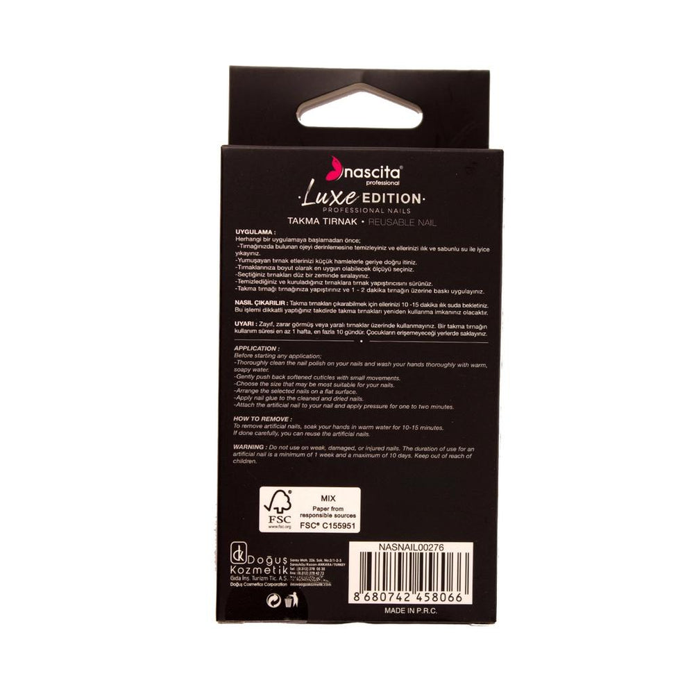 Nascita Luxe Edition Almond Cream Press-On Nails 24 pcs