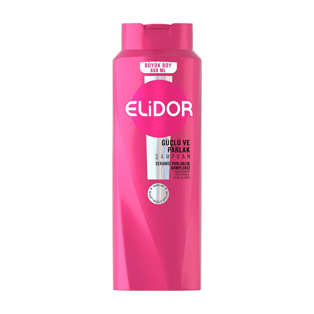 Elidor Strong & Shiny Shampoo for Radiant Hair 650 ml