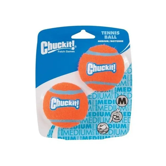 Chuckit! Tennis Ball Dog Toy Durable Fetch Set Medium 2-Pack
