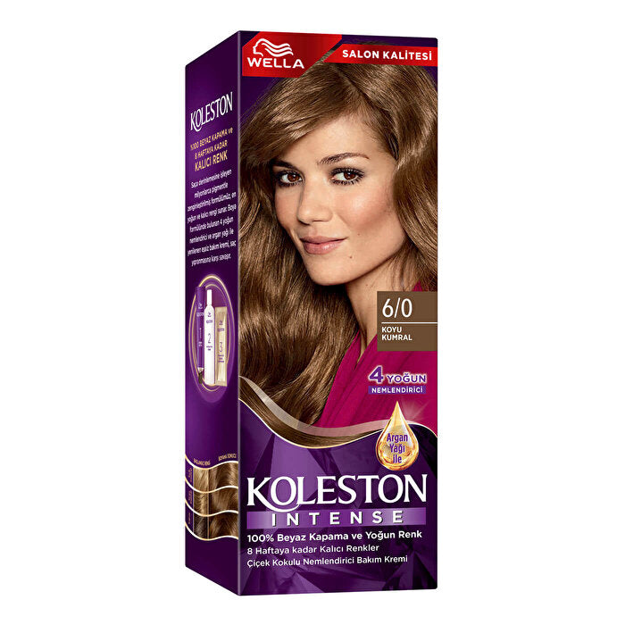 Wella Koleston Intense Hair Color 6/0 Dark Blonde - 100% Gray Coverage | Permanent Color - Hair Dye