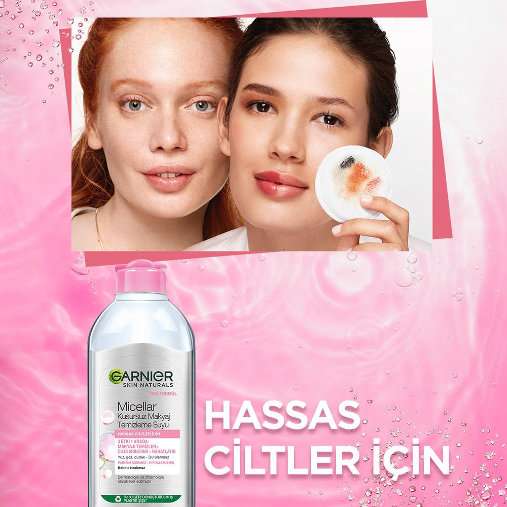 Garnier Micellar Makeup Remover Water - Gentle, Effective Cleansing for Sensitive Skin - 400ml - view 6