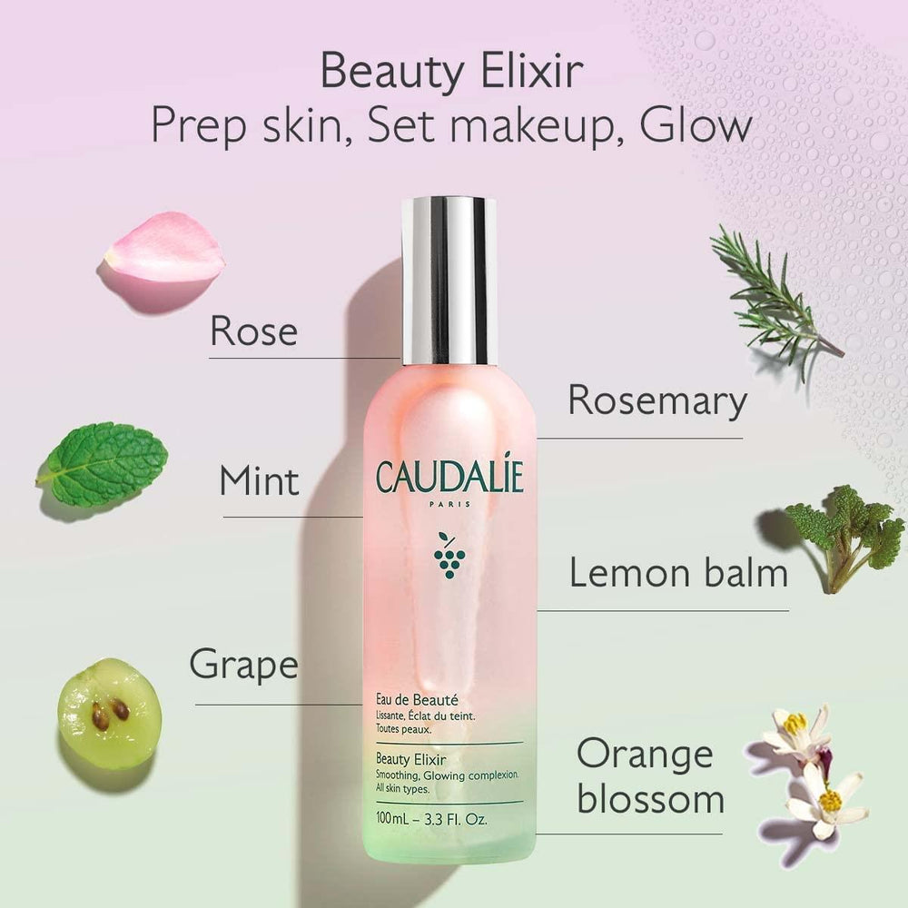Caudalie Beauty Elixir: Refreshing Face Mist & Pore Minimizing Facial Toner with Grape Water, Chamomile & Mint for Radiant Skin - image 4