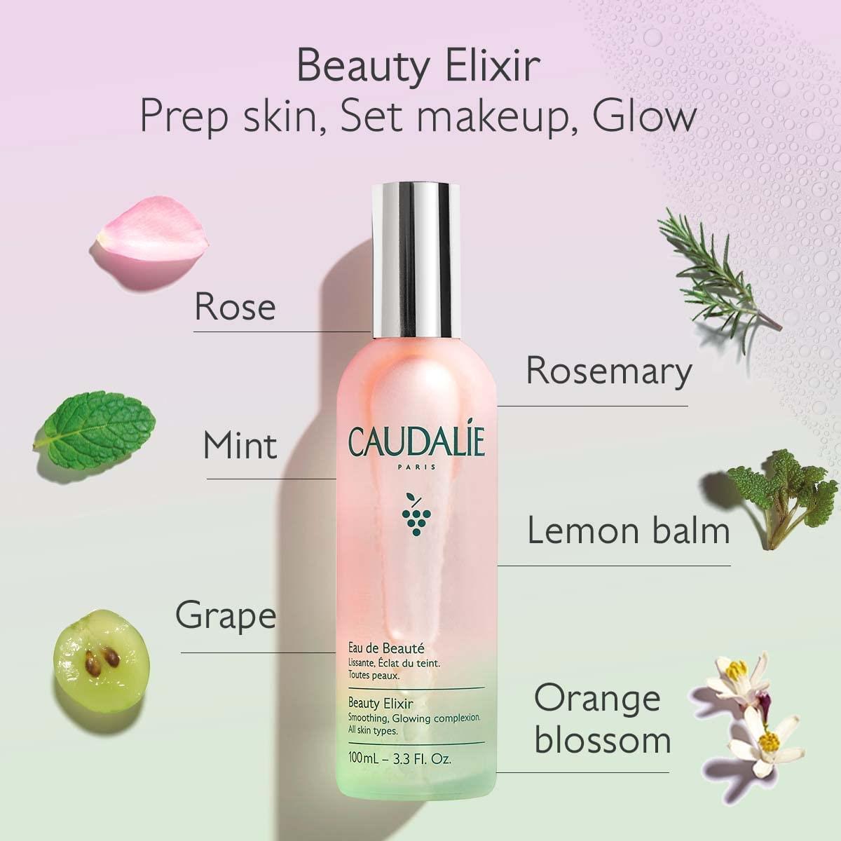 Caudalie Beauty Elixir: Refreshing Face Mist & Pore Minimizing Facial Toner with Grape Water, Chamomile & Mint for Radiant Skin - image 4