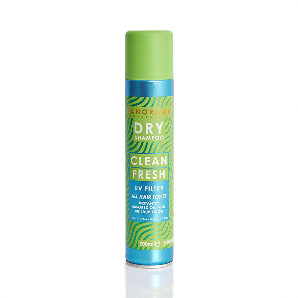 panorama professional dry shampoo clean fresh 200 ml, dry shampoo with uv filter by panorama Panorama Professional Dry Shampoo - Clean & Fresh with UV Filter | 200 ml Panorama Dry Shampoo - Clean & Fresh for All Hair Types dry-shampoo, panorama, clean-fresh, uv-filter, hair-care, volume, oily-hair-solution, quick-refresh, professional-hair-products, ai-generated