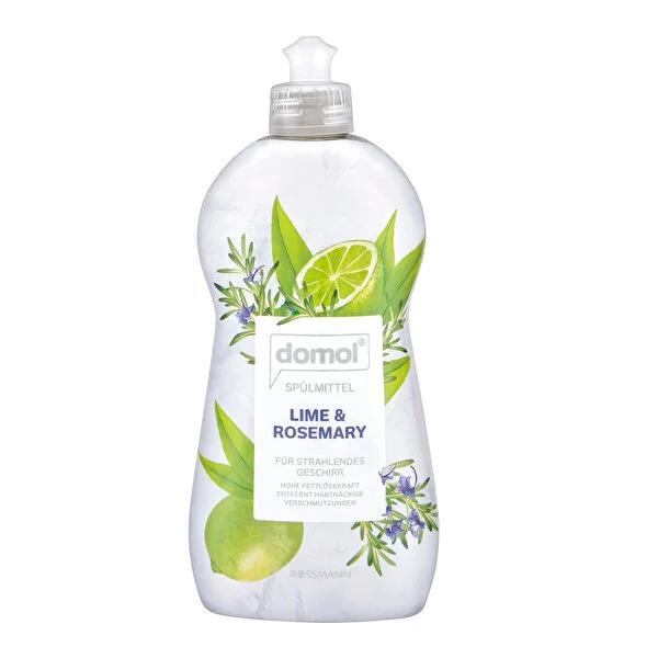 Domol Lime & Rosemary Scented Dishwashing Detergent - Concentrated Grease-Cutting Formula, 16.91 fl oz Domol Lime & Rosemary Dishwashing Detergent - 16.91 fl oz dishwashing detergent, lime and rosemary scented detergent, concentrated dish soap, hand dishwashing liquid, eco-friendly dish detergent, recycled plastic packaging, household cleaning, kitchen essentials, cleaning products, eco-friendly cleaning, sustainable living