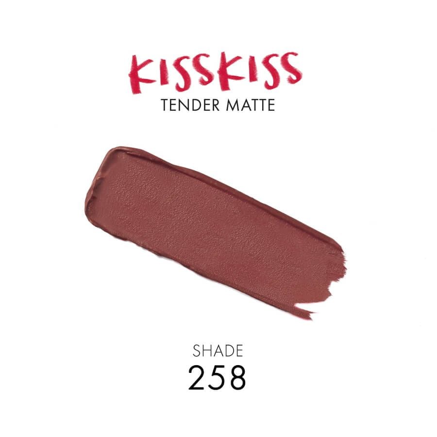 Guerlain KissKiss Tender Matte 258 Lovely Nude Lipstick 2.8g