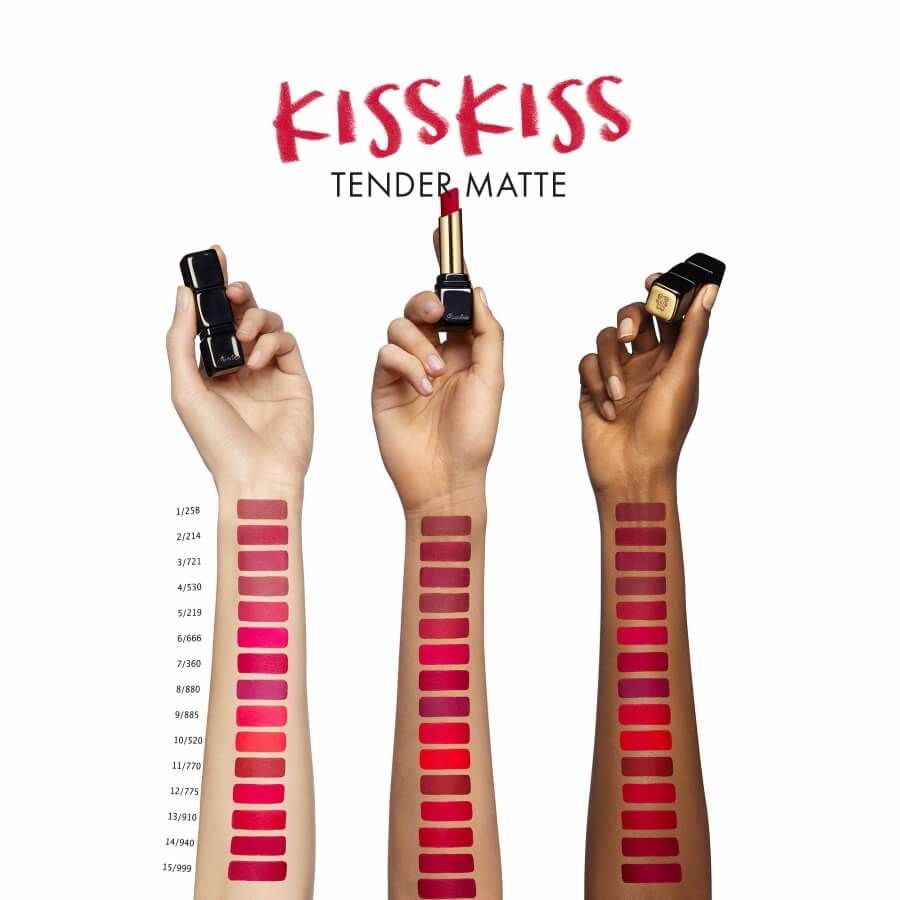 Guerlain Kisskiss Tender Matte 214 Romantic Nude Lipstick 2.8g