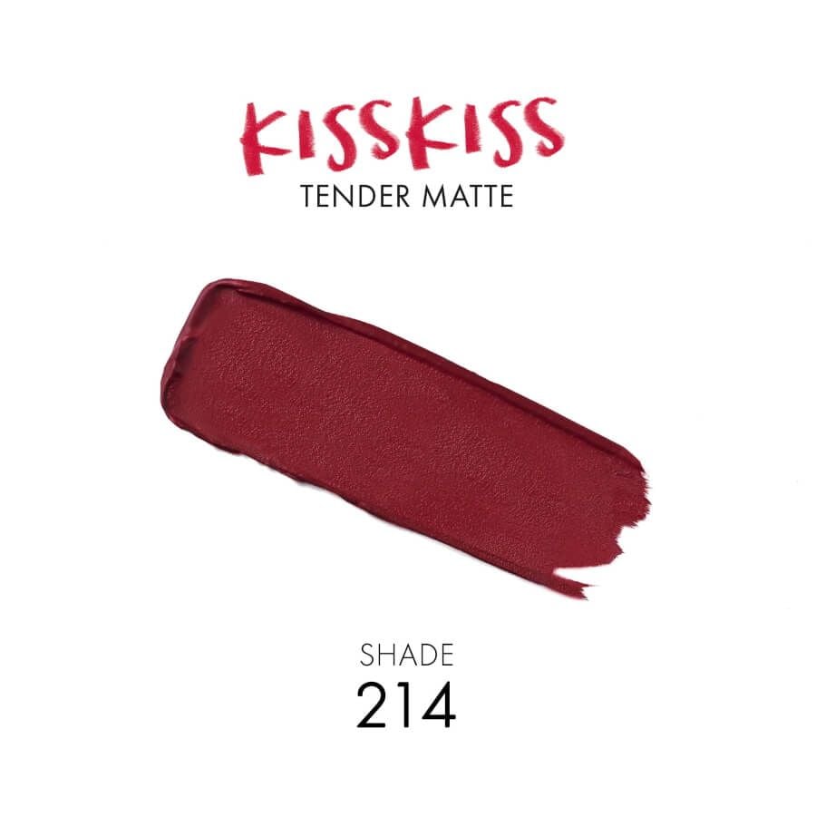 Guerlain Kisskiss Tender Matte 214 Romantic Nude Lipstick 2.8g