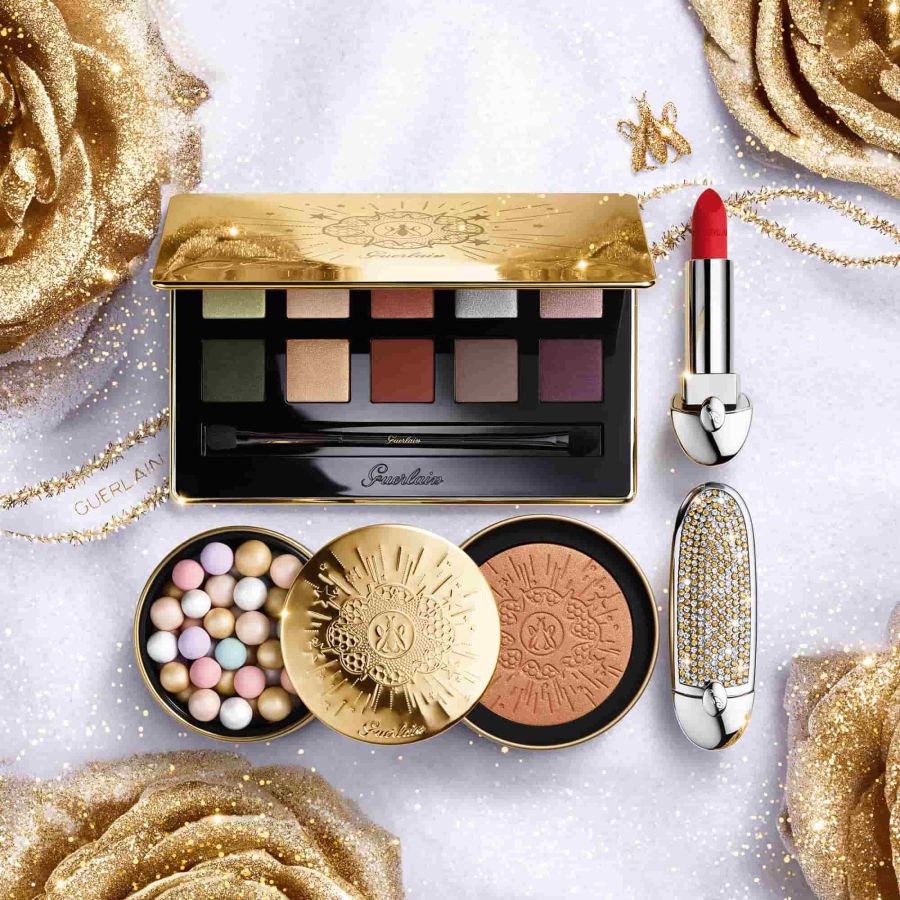 Guerlain Rouge G Lips Case Golden Diamond Lipstick Case