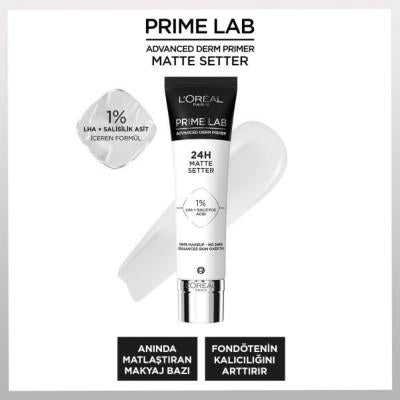 Loreal Paris Prime Lab Matte Makeup Primer - 24 Hour Matte Finish, Long Lasting Foundation Primer for Oily Skin Loreal Paris Prime Lab Matte Makeup Primer - Long Lasting matte makeup primer, long-lasting foundation primer, Loreal Paris Prime Lab, makeup base for oily skin, salicylic acid primer, oily skin solutions, combination skin care, long-lasting makeup, makeup primer benefits, LHA primer, salicylic acid benefits