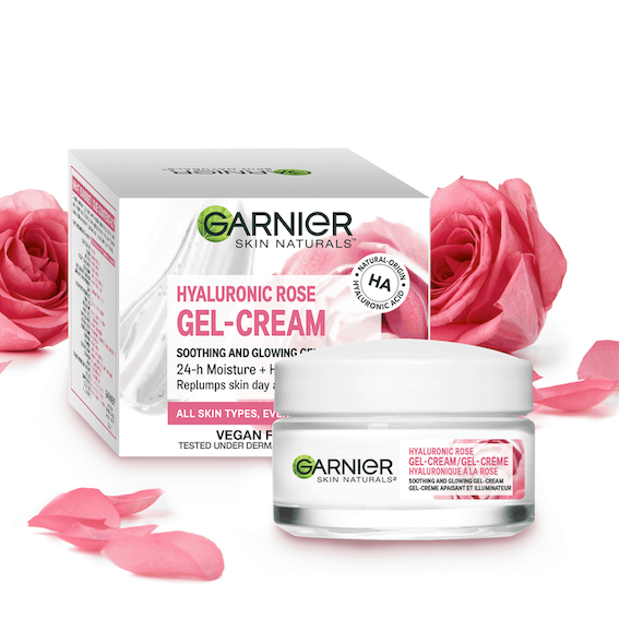 Garnier Hyaluronic Acid Rose Water Gel Cream texture