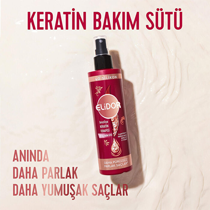 Elidor Brazilian Keratin Therapy Hair Care Lotion 200ml - Silky Smooth - view 4