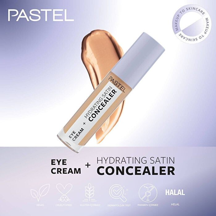 Pastel Eye Cream + Hydrating Satin Concealer 66 Deep Medium | Brightening Effect