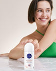 Nivea Women's Roll-on Deodorant Powder Touch - 48-Hour Protection, Sensitive Skin Friendly - view 4