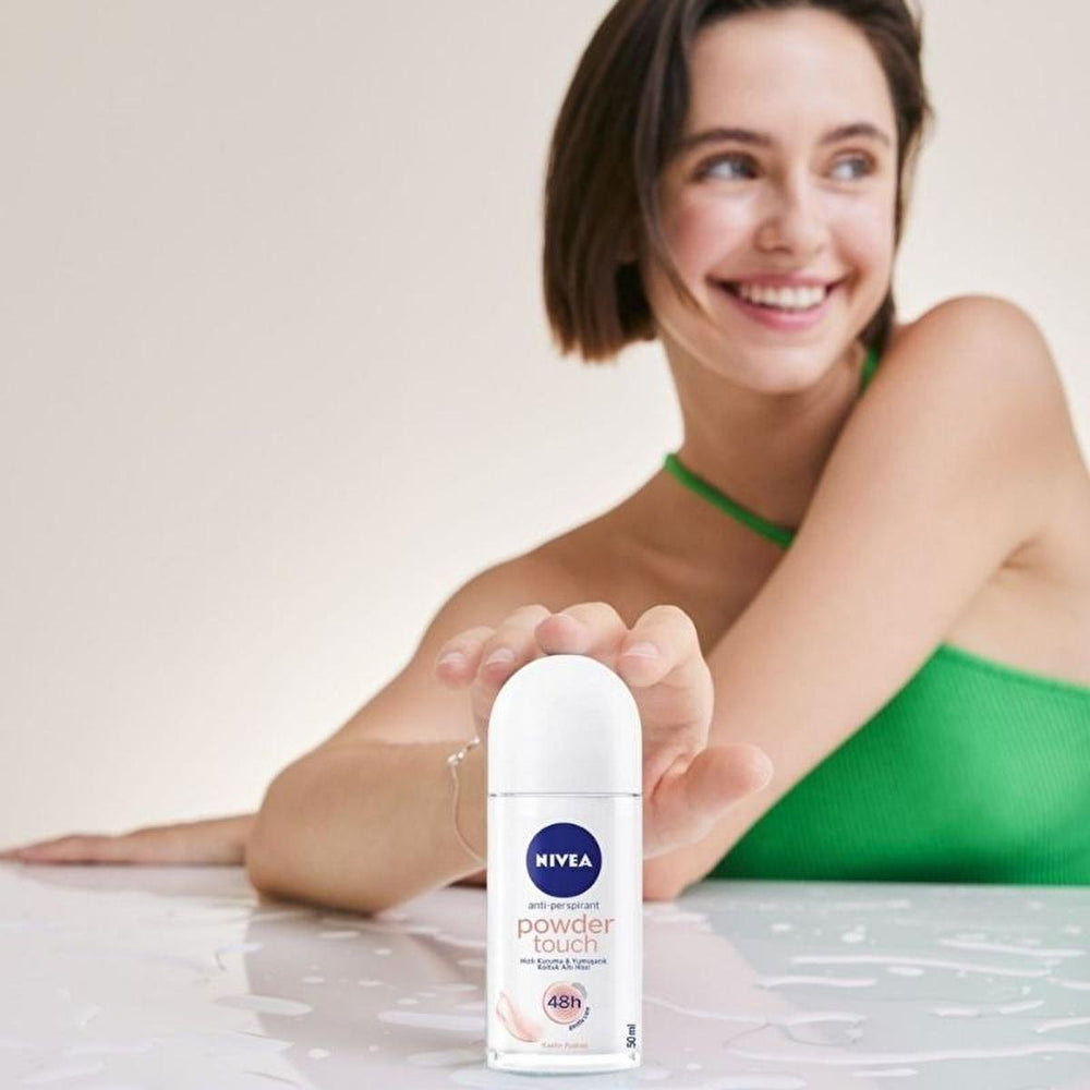 Nivea Women's Roll-on Deodorant Powder Touch - 48-Hour Protection, Sensitive Skin Friendly - view 4