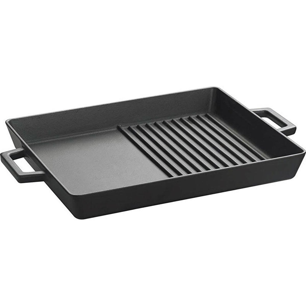 Lava Cast Iron Hybrid Grill Pan - 10x12 Inch Rectangular Enameled Pan for Indoor Stovetop Oven Use, Grill and Fry Simultaneously Lava Cast Iron Hybrid Grill Pan- Enameled Indoor Grill & Fry Cast Iron Grill Pan, Hybrid Grill Pan, Enameled Cast Iron Pan, Rectangular Grill Pan, Indoor Grill Pan, Stovetop Grill Pan, Oven Safe Grill Pan, Lava Cast Iron, Grill and Fry Pan, Durable Grill Pan, grill pan, cast iron pan, enameled pan, hybrid pan, rectangular pan, stovetop pan, oven safe pan, indoor grill, grilling, f