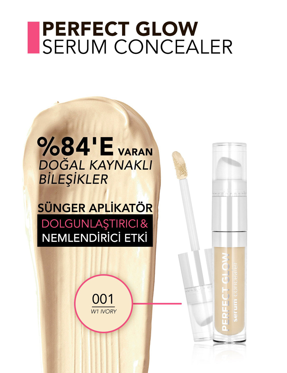 Flormar Perfect Glow Dewy Finish Serum Concealer 10ml