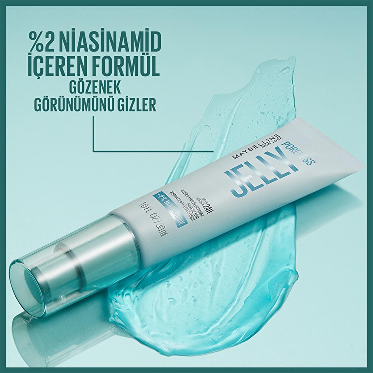 Maybelline New York Poreless Jelly Makeup Base: Minimize Pores, Hydrate, & Extend Makeup Wear with Niacinamide for Flawless Skin! Maybelline Poreless Makeup Base: Pore Minimizing & Hydrating Primer pore minimizing makeup base, poreless skin makeup, niacinamide makeup base, long lasting makeup base, hydrating makeup primer, non greasy primer, makeup base for oily skin, Maybelline poreless jelly, makeup base, pore filler, primer, makeup, beauty, pore minimizer, oily skin, combination skin, niacinamide, long l