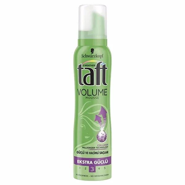 Taft Volume Hair Mousse: Strong Hold, Curl Definition &amp; Lasting Volume - 5.07 fl oz Taft Hair Mousse: Strong Hold &amp; Volume | Define Curls hair mousse, styling mousse, hair volume mousse, curl defining mousse, strong hold mousse, hair styling product, volume hair product, Taft hair mousse, hair styling, hair volume, curl definition, strong hold, long-lasting style, affordable hair care, curly hair, wavy hair, volume enhancement, hair product, styling aid, flexible hold, non-sticky formula, hair care, women&#39;s