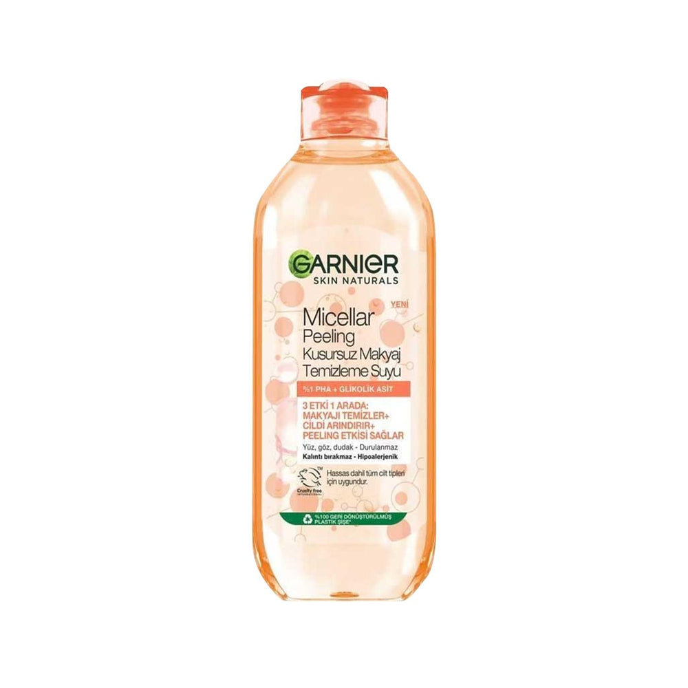 Garnier Micellar Cleansing Water with Peeling Properties for Gentle Makeup Removal - 400ml, Effective Skincare Solution Garnier Micellar Cleansing Water - Effective Makeup Removal Micellar Cleansing Water, Makeup Removal, Garnier Skincare, Gentle Exfoliation, Effective Cleansing, Skincare, Beauty Products, Cleansing Solution, Gentle Skincare, Makeup Remover, Skincare Routine, Travel Skincare, Daily Skincare, Garnier Products