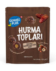 Genuss Plus Hazelnut Filled Cocoa Date Balls Snack 100g