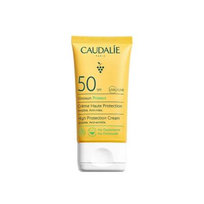 Caudalie Vinosun SPF50 High Protection Cream: UVA/UVB Defense, Anti-Wrinkle, Vegan Sunscreen for Face - Non-Greasy & Reef Safe Caudalie SPF50 Sunscreen: High UVA/UVB Protection + Anti-Wrinkle SPF50 sunscreen, high protection sunscreen, UVA UVB protection cream, anti-wrinkle sunscreen, vegan sunscreen, sunscreen for face, reef safe sunscreen, Caudalie sunscreen, broad spectrum sunscreen, non greasy sunscreen, sunscreen, sun protection, anti-aging, UVA protection, UVB protection, wrinkle reduction, vegan skin