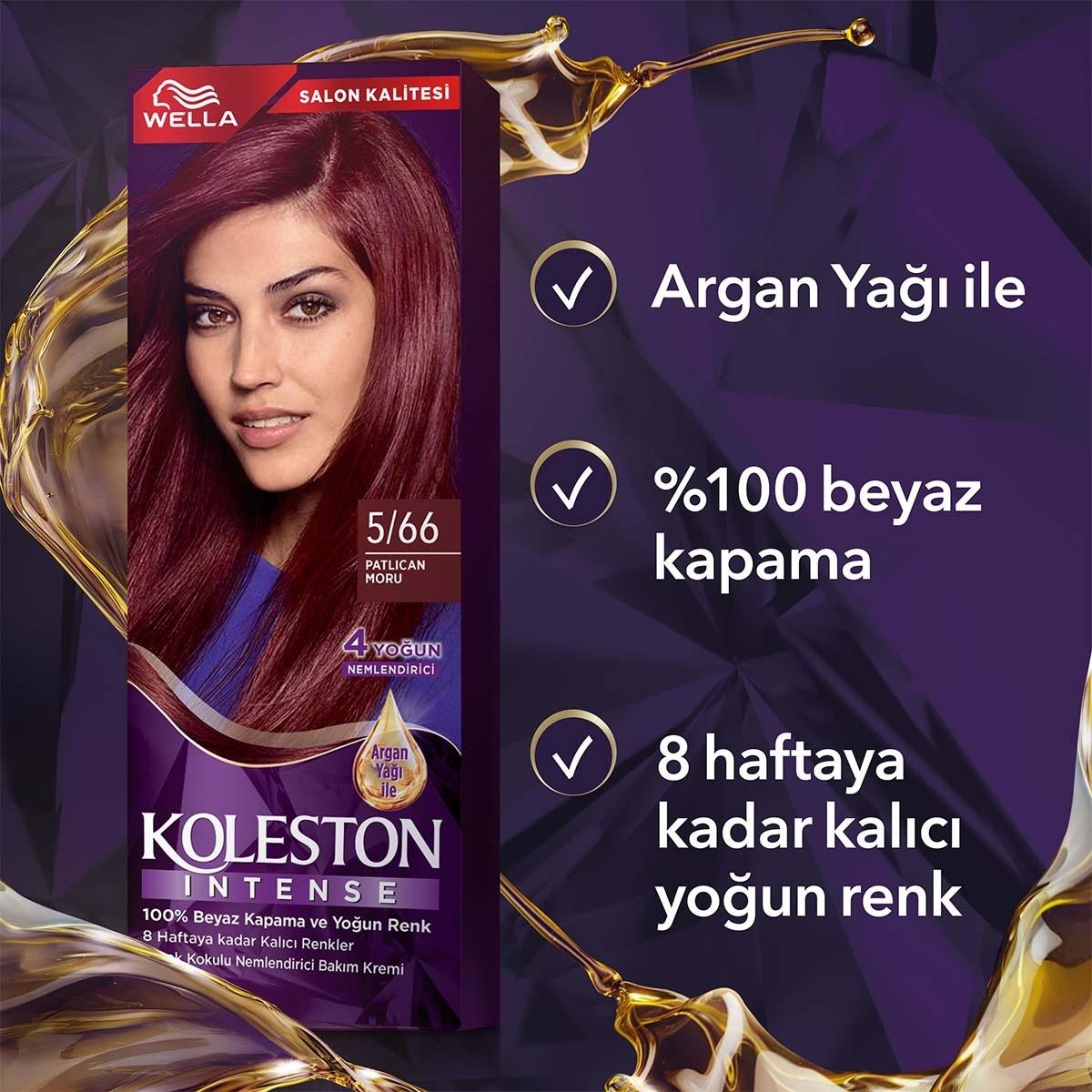 Wella Koleston Intense 5/66 Eggplant Purple Hair Dye: 100% Gray Coverage, Long Lasting, Argan Oil - Permanent At Home Color Wella Koleston Purple Hair Dye: Gray Coverage, Long Lasting Color hair dye, permanent hair color, gray coverage hair dye, argan oil hair color, long lasting hair color, intense hair color, at home hair color, purple hair dye, Wella Koleston, 5/66 eggplant hair dye, hair color, hair coloring, gray hair coverage, argan oil, moisturizing hair dye, long-lasting color, vibrant hair, at-home
