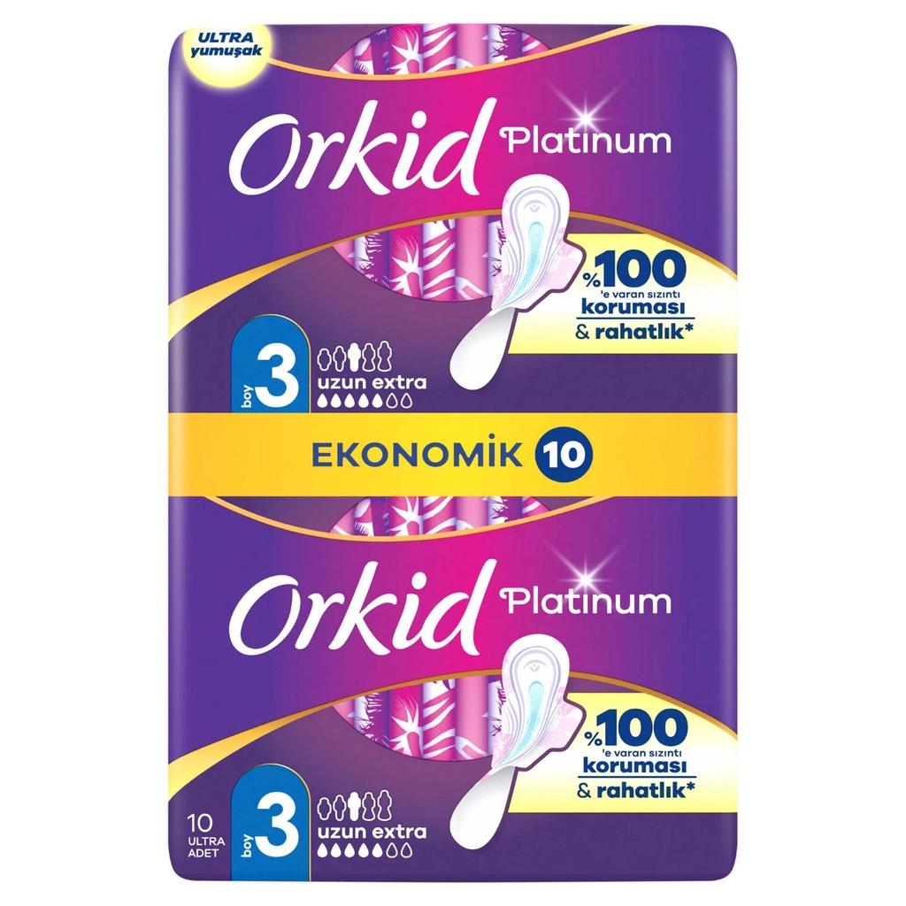 Orkid Platinum Night Size 3 Sanitary Pads 10 Count
