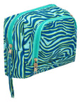 Eklips Blue & Green Zebra Print Travel Bag